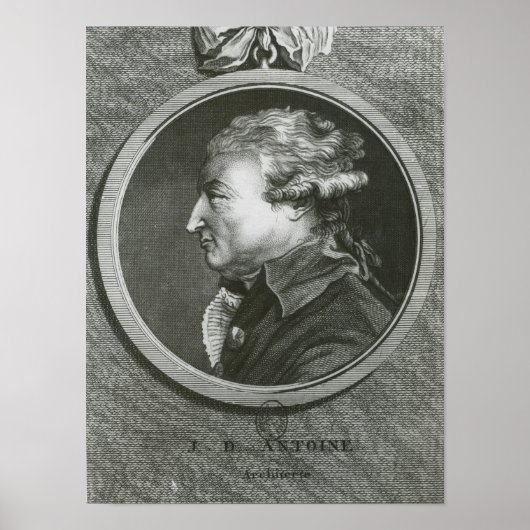 Jean Denis Antoine architect Poster (Voorkant)