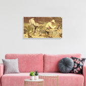 Jean Desire Gustave Courbet - De Steenbrekers Canvas Afdruk (Insitu (Woonkamer))