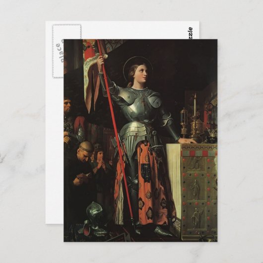 Jean Dominique Ingres- Joan of Arc Briefkaart (Voorkant / Achterkant)