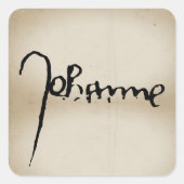 Jean d'Orléans Jeanne d'Arc Saint Johan – shabby Vierkante Sticker (Voorkant)