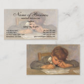 Jean Drawing by Pierre Auguste Renoir Visitekaartje (Voorkant / Achterkant)