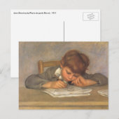 Jean Drawing by Pierre Renoir,  Fine Art Briefkaart (Voorkant / Achterkant)