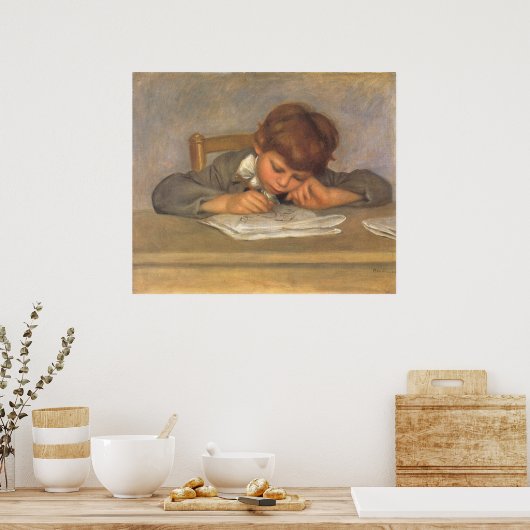 Jean Drawing by Pierre Renoir, Fine Art Poster (Keuken)