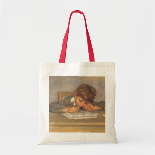 Jean Drawing by Pierre Renoir,  Fine Art Tote Bag (Voorkant)