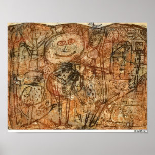 Jean Dubuffet De Blauwe Vogel - Art Brut Door Jean Poster