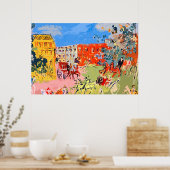 Jean Dufy Horsperma Poster (Keuken)