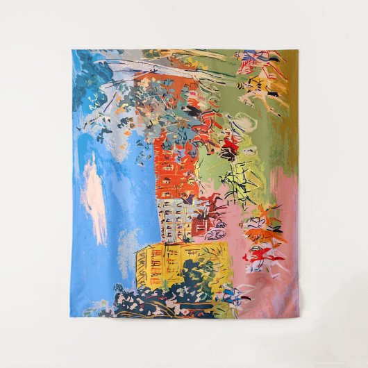 Jean Dufy Horsperma Tapestry Wandkleed (Voorkant)