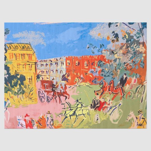 Jean Dufy Horsperma-weefselpaper Tissuepapier (Voorkant)