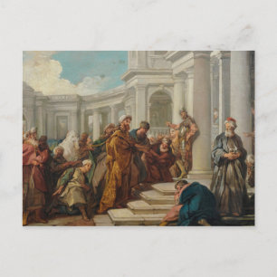 Jean-Francois de Troy - Mordecai's Disdain Briefkaart