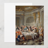 Jean François de Troy - The Lunch of Oysters Kaart (Voorkant / Achterkant)