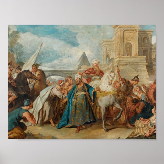 Jean-Francois de Troy - Triumph of Mordecai Poster (Voorkant)