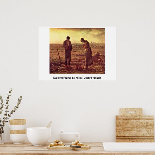 Jean-Francois, die de preyer van Millet (II) Eveni Poster (Keuken)
