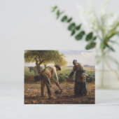 Jean-Francois Millet - Aardappelplanten Briefkaart (Staand voorkant)