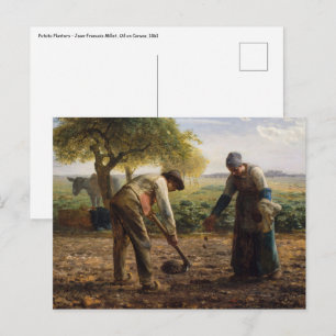 Jean-Francois Millet - Aardappelplanten Briefkaart