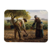 Jean-Francois Millet - Aardappelplanten Magneet (Horizontaal)