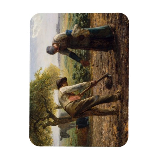 Jean-Francois Millet - Aardappelplanten Magneet (Verticaal)