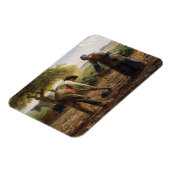 Jean-Francois Millet - Aardappelplanten Magneet (Linkerzijde)