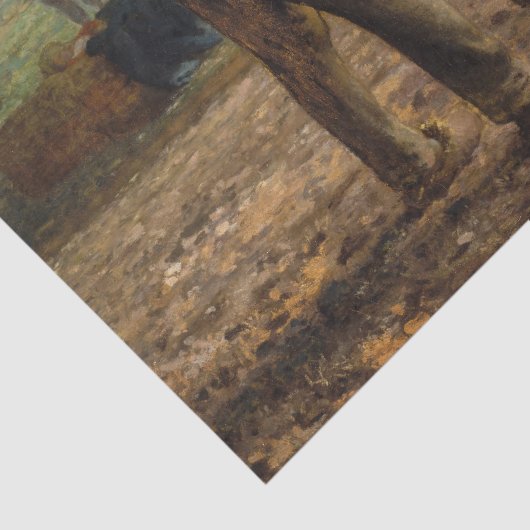 Jean-Francois Millet - Aardappelplanten Tissuepapier (Detail)