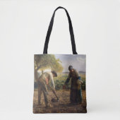 Jean-Francois Millet - Aardappelplanten Tote Bag (Voorkant)