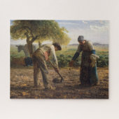 Jean-Francois Millet - Aardappelplanters Legpuzzel (Horizontaal)