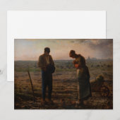 Jean-Francois Millet - De Angelus Bedankkaart (Voorkant / Achterkant)