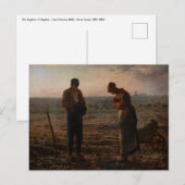 Jean-Francois Millet - De Angelus Briefkaart (Voorkant / Achterkant)