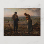 Jean-Francois Millet - De Angelus Briefkaart (Voorkant)