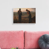 Jean-Francois Millet - De Angelus Canvas Afdruk (Insitu (Woonkamer))