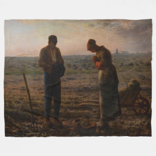 Jean-Francois Millet - De Angelus Fleece Deken