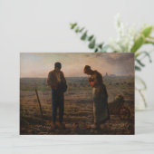 Jean-Francois Millet - De Angelus Kaart (Staand voorkant)