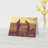 Jean-Francois Millet- De Angelus Kaart (Gele Bloem)