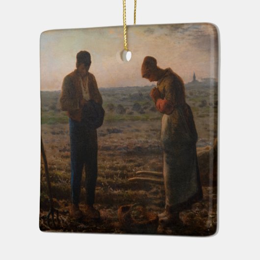Jean-Francois Millet - De Angelus Keramisch Ornament (Links)
