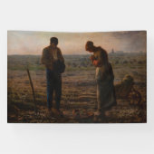 Jean-Francois Millet - De Angelus Spandoek (Horizontaal)