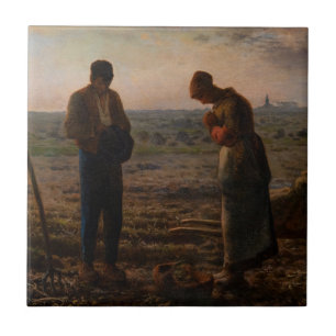 Jean-Francois Millet - De Angelus Tegeltje