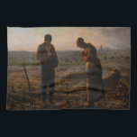 Jean-Francois Millet - De Angelus Theedoek<br><div class="desc">The Angelus / L'Angelus - Jean-Francois Millet,  Oil on Canvas,  1857-1859</div>