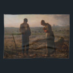 Jean-Francois Millet - De Angelus Theedoek<br><div class="desc">The Angelus / L'Angelus - Jean-Francois Millet, Oil on Canvas, 1857-1859</div>