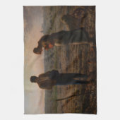 Jean-Francois Millet - De Angelus Theedoek (Verticaal)