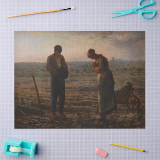 Jean-Francois Millet - De Angelus Tissuepapier (Craft)