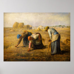 Jean-Francois Millet - De arenzoeksters Poster