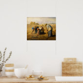 Jean-Francois Millet - De arenzoeksters Poster (Keuken)
