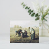 Jean François Millet, De Gleaners Briefkaart (Staand voorkant)