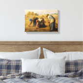 Jean-Francois Millet - De Gleaners Canvas Afdruk (Insitu (Slaapkamer))