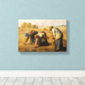 Jean-Francois Millet - De Gleaners Canvas Afdruk (Insitu (Houten vloer))