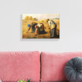 Jean-Francois Millet - De Gleaners Canvas Afdruk (Insitu (Woonkamer))