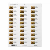 Jean-Francois Millet - De Gleaners Etiket (Full Sheet)