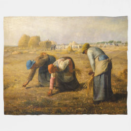 Jean-Francois Millet - De Gleaners Fleece Deken