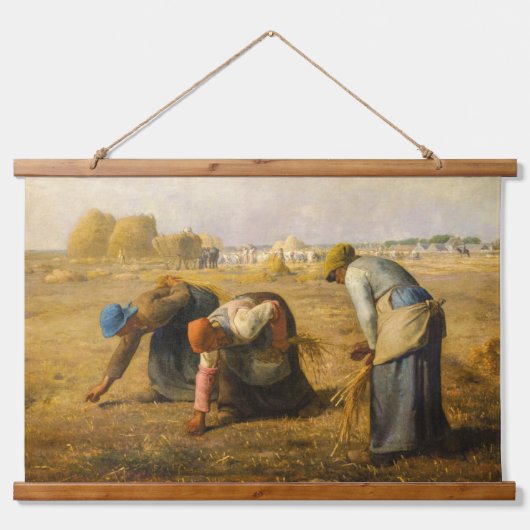 Jean-Francois Millet - De Gleaners Hangend Wandkleed (Voorkant)