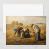 Jean-Francois Millet - De Gleaners Kaart (Voorkant / Achterkant)