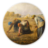 Jean-Francois Millet - De Gleaners Keramische Knop (Voorkant)