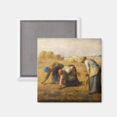 Jean-Francois Millet - De Gleaners Magneet (Voorkant / Achterkant)